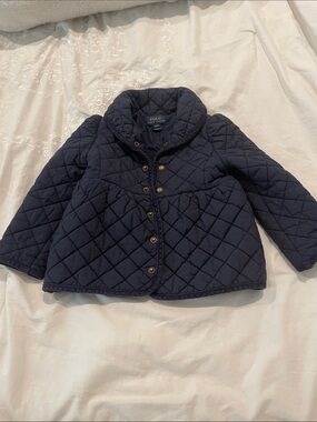 Polo by Ralph Lauren Quilted Navy Girls' Puffer Jacket